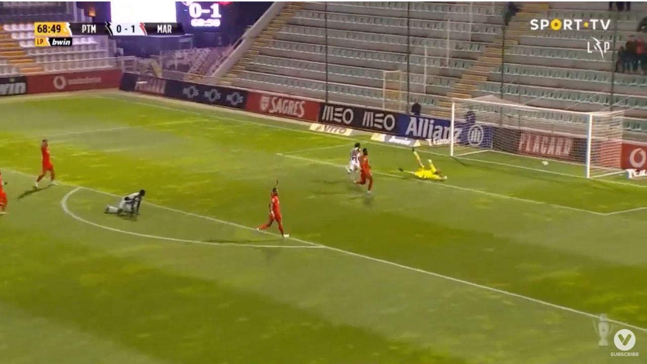 Así fue el gol que le anularon a Bryan Róchez en la Liga de Portugal
