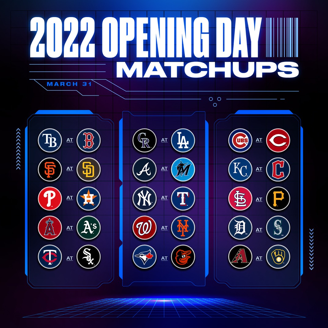 En la temporada del 2022, en el Día Inaugural jugaron los 30 equipos de la MLB, y se espera que este año se repita lo mismo. Foto: MLB