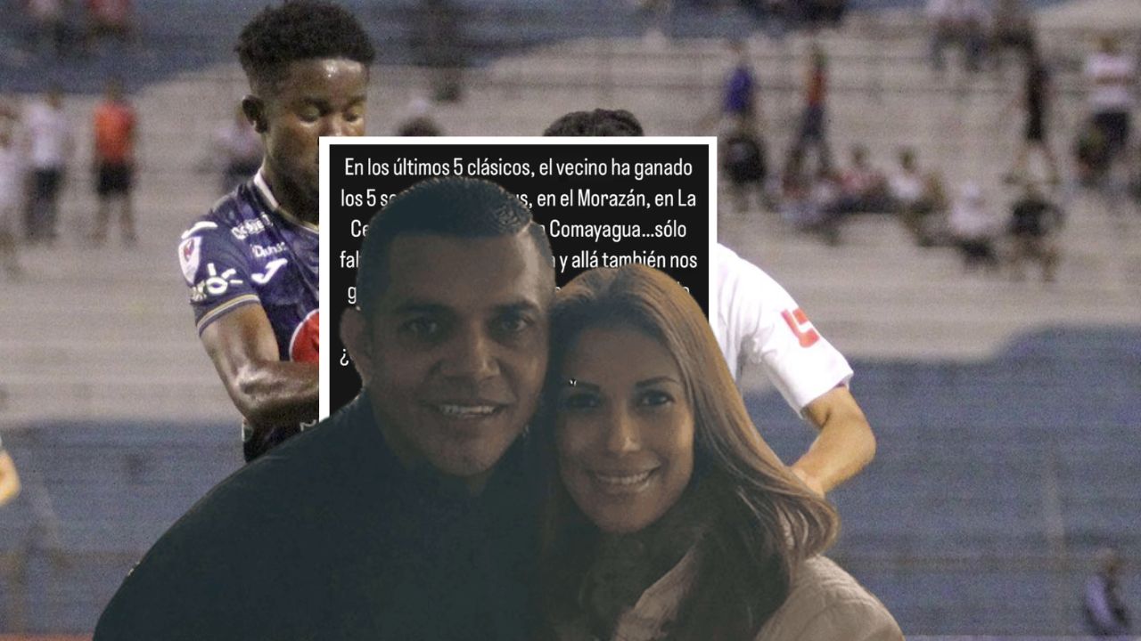 Esposa de Amado Guevara explota tras nueva derrota del Motagua ante Olimpia