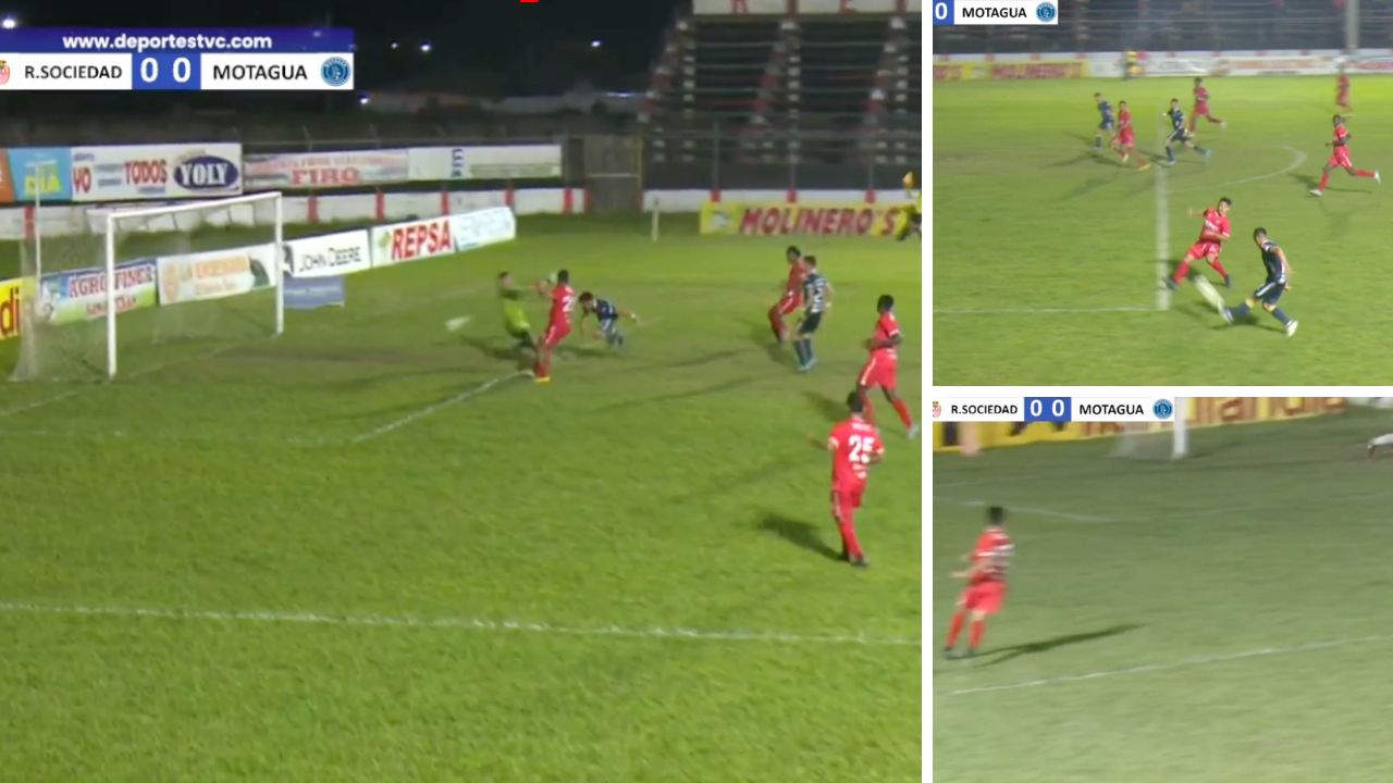 Así fue el primer gol de Gaspar Triverio con el Motagua que fue anulado