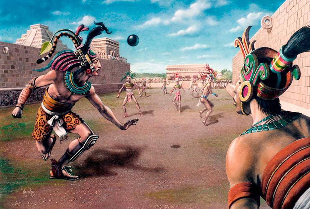 El juego de la pelota ofrecía tributo a los dioses aztecas y mayas. Foto: Infobae