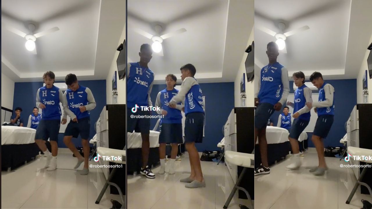 Jugadores de la sub17 de Honduras bailan samba tras triunfo en el Premundial