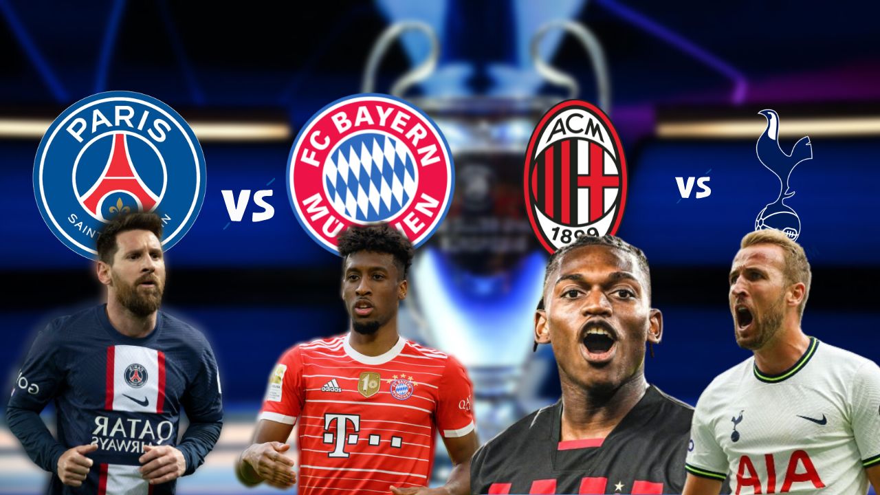 PSG vs. Bayern Múnich y Milan vs. Tottenham abren el telón de los octavos de final en la Champions League