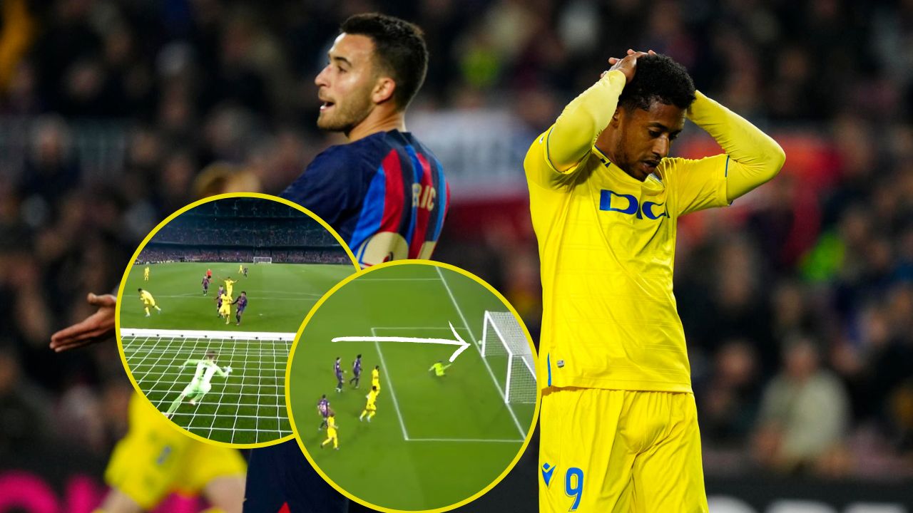 Choco Lozano a punto de marcar golazo contra Barcelona y romper su sequía