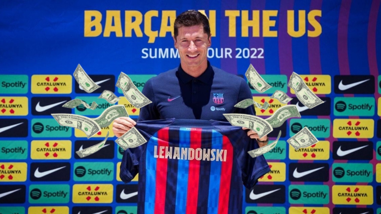 ¿Cuánto cobra Lewandowski en el FC Barcelona al día, mes y año?