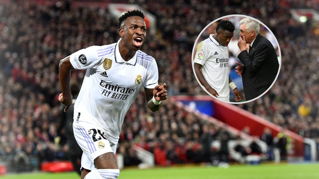 Carlo Ancelotti se deshace en elogios para Vinicius Júnior tras su actuación ante Liverpool