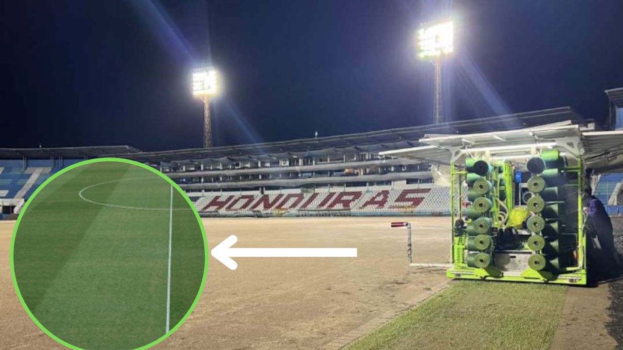 Revelan cómo va quedando la grama del estadio Nacional cosida por máquina europea