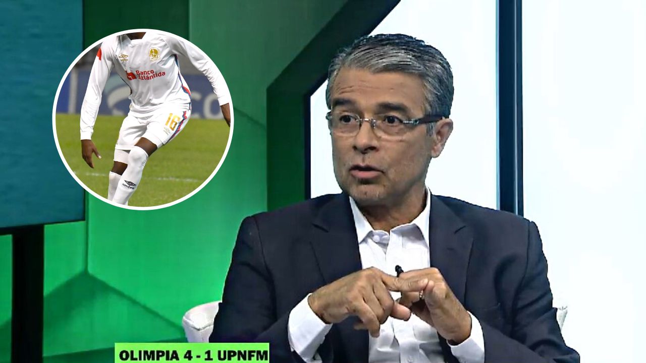 Juan Carlos Pineda alucina con jugador de Olimpia tras el juego contra Lobos y lo elogia