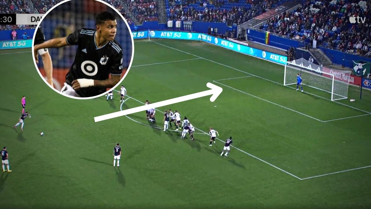 Kervin Arriaga a nada de marcar golazo en MLS al estilo 'Rambo' de León