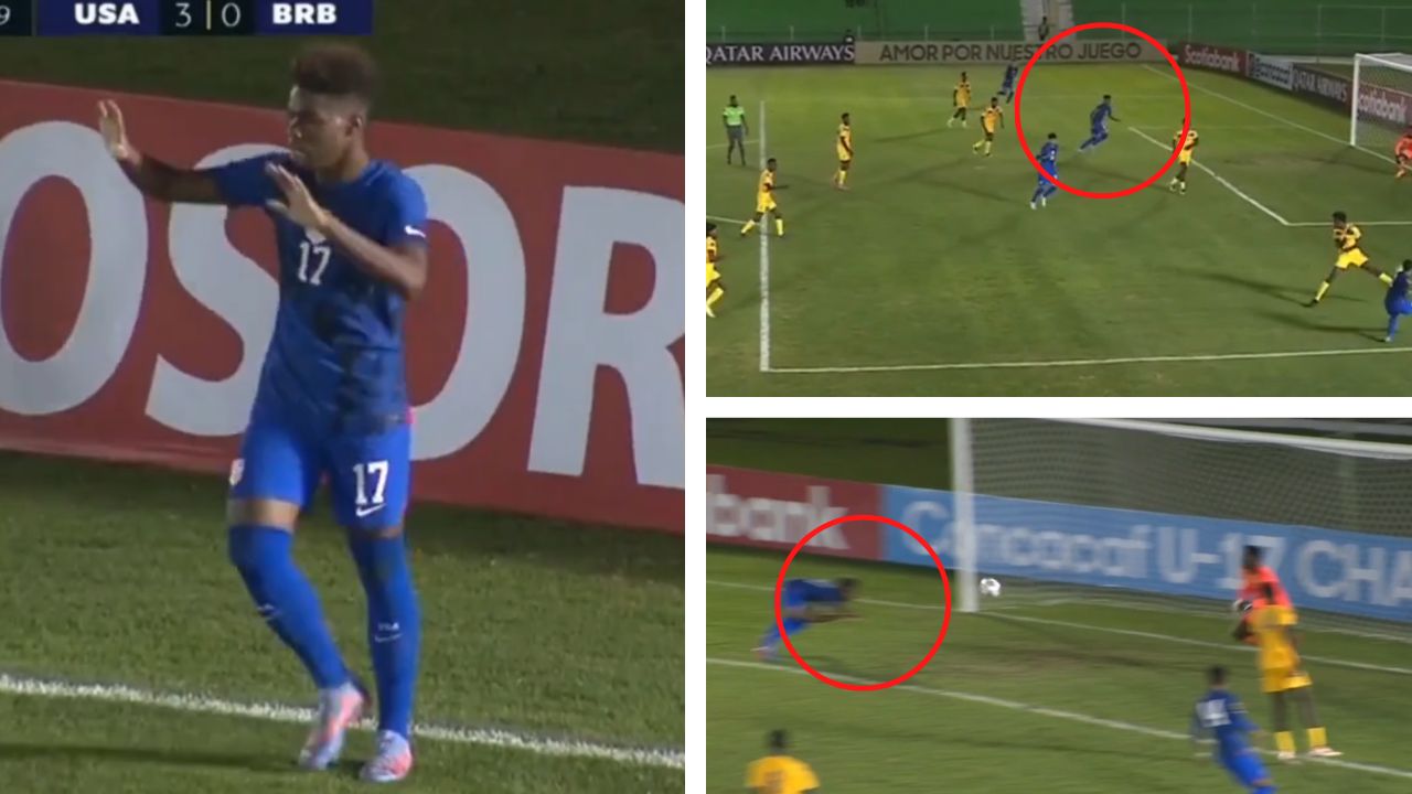 Keyrol Figueroa se estrena con golazo con Estados Unidos en el Premundial Sub-17