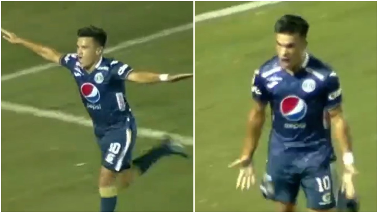 Gaspar Triverio anota su primer gol con Motagua de la forma menos esperada