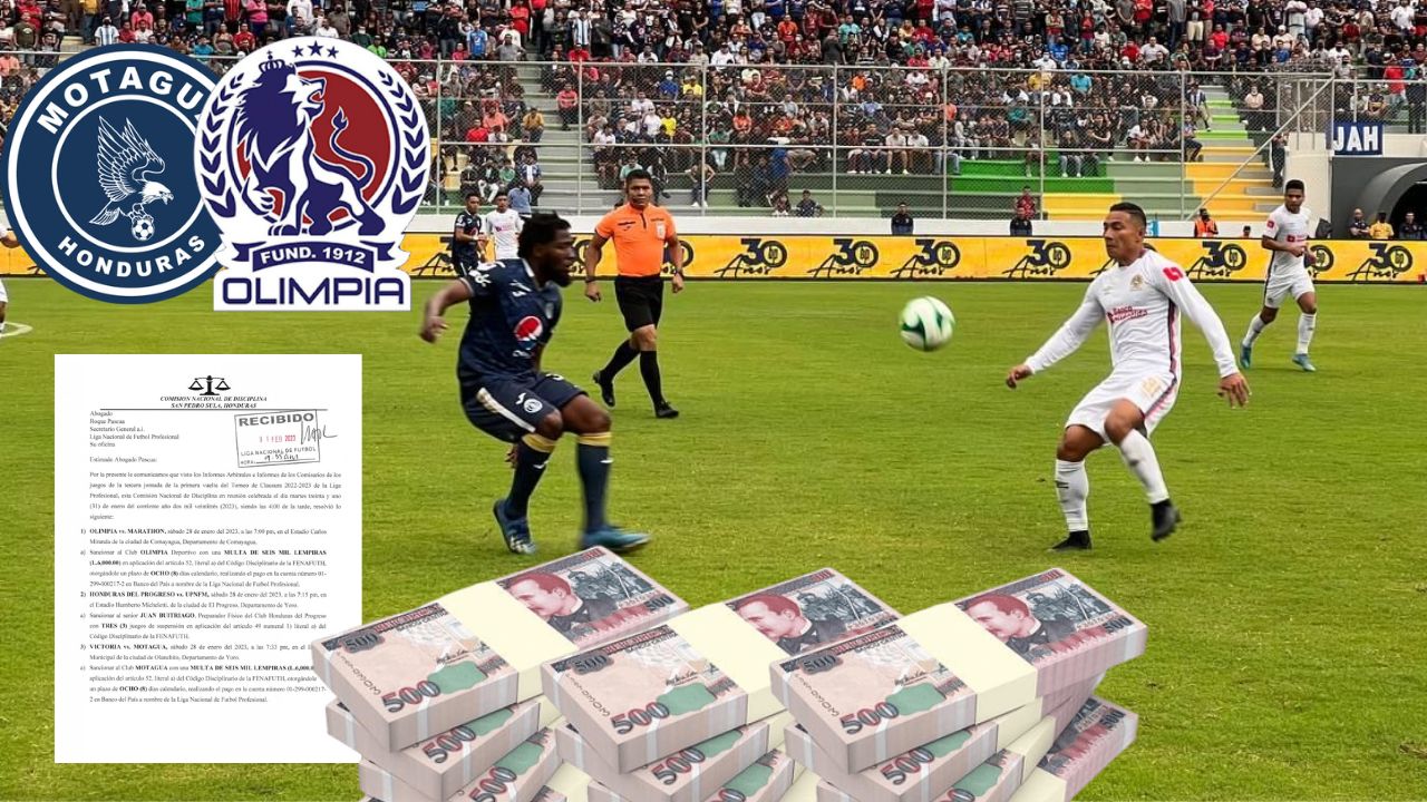 Olimpia y Motagua son multados por 'conducta incorrecta' tras los juegos de la jornada 3