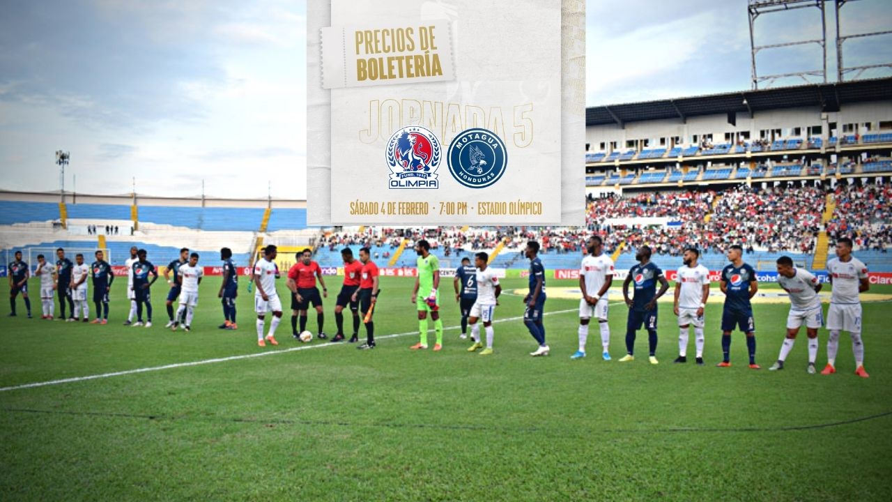 Olimpia confirma los precios para el clásico contra Motagua y el motivo de jugar en el Olímpico