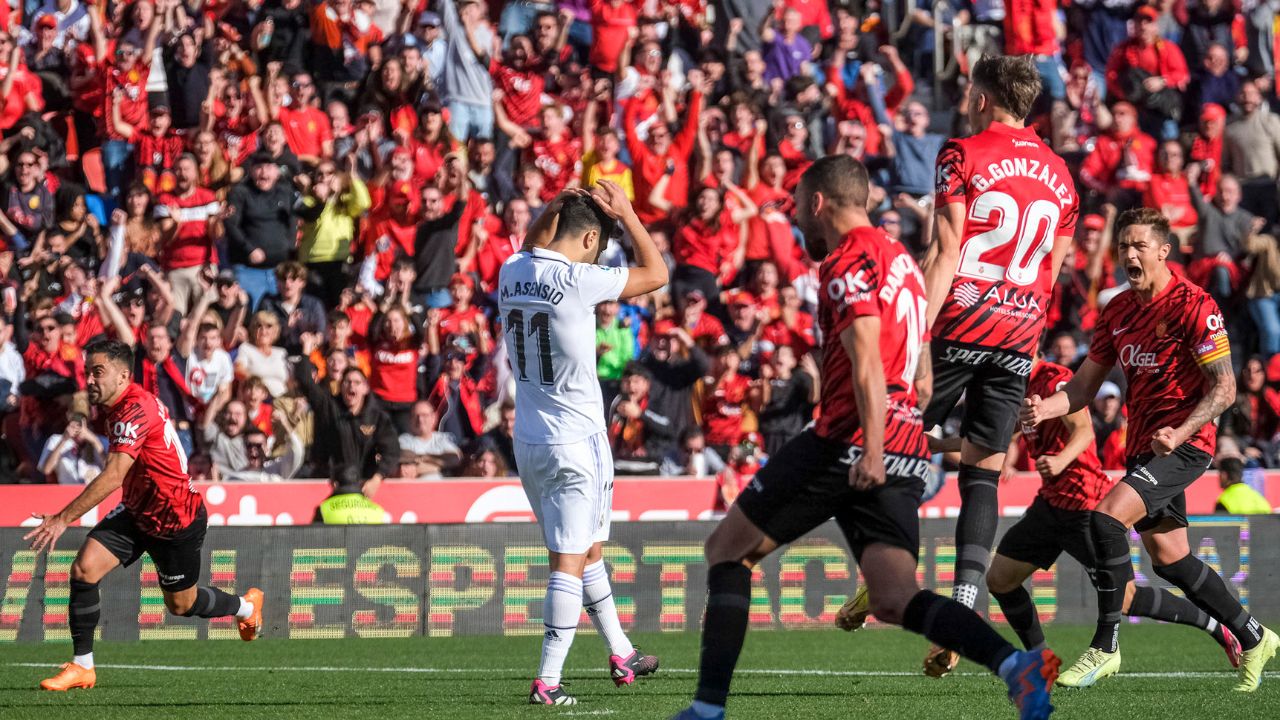 Real Madrid sufre tropiezo en Mallorca y se complica en LaLiga de España