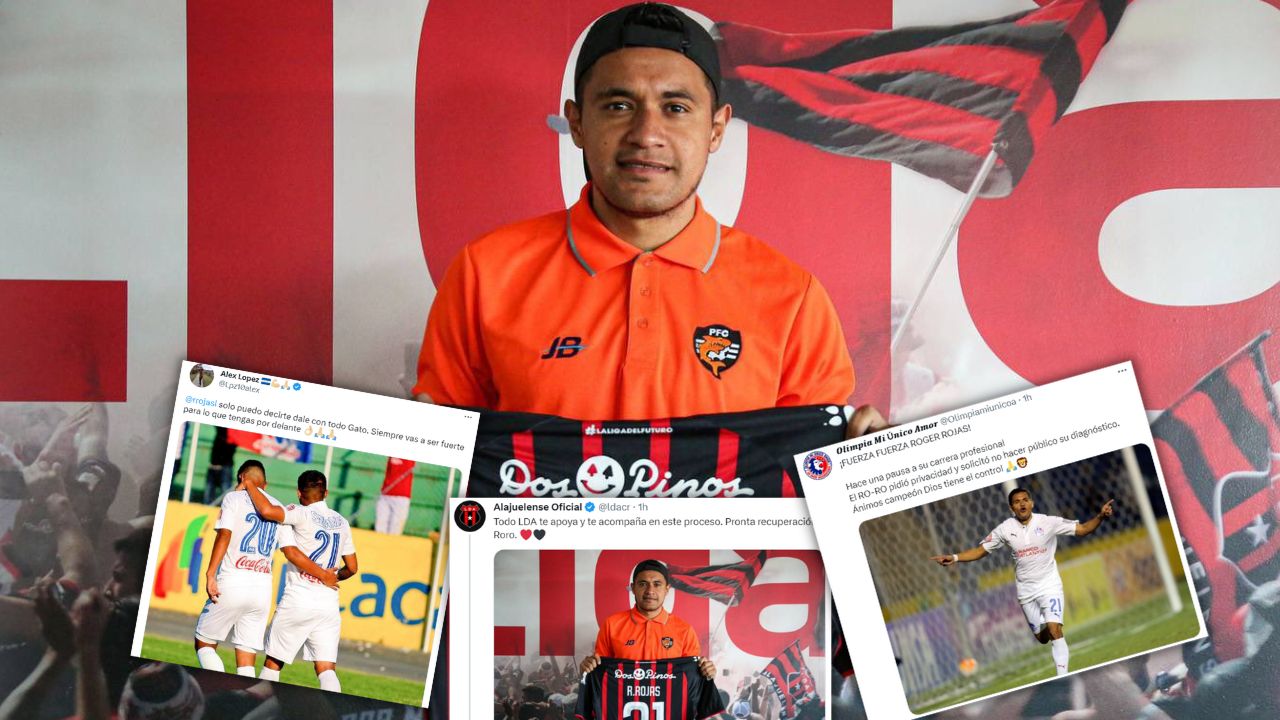 Aficionados del Olimpia, Alex López y Alajuelense muestran su apoyo con Roger Rojas