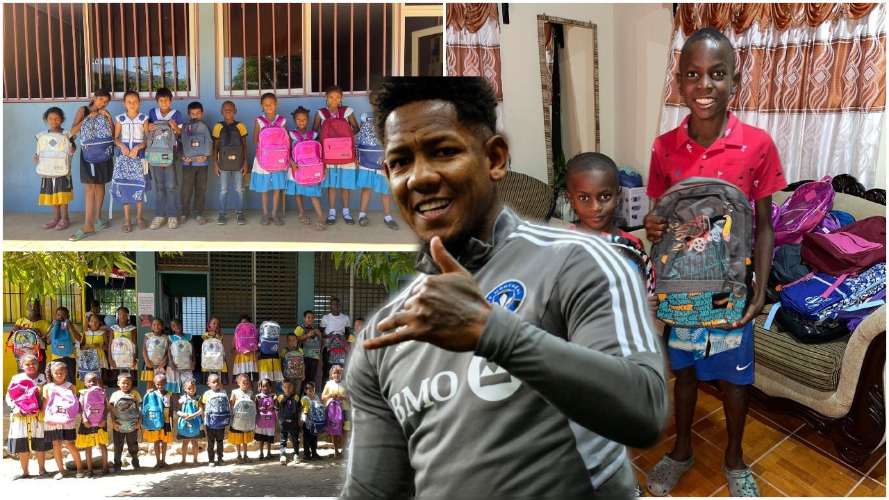 Romell Quioto sorprende con enorme gesto a niños de la escuela en la que él estudió