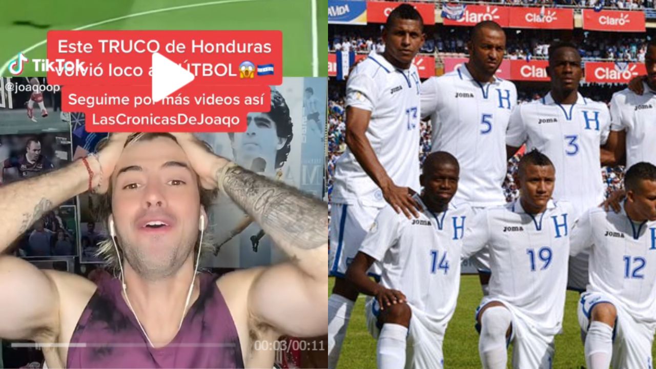 Youtuber argentino se rinde ante futbolista hondureño por su regate característico