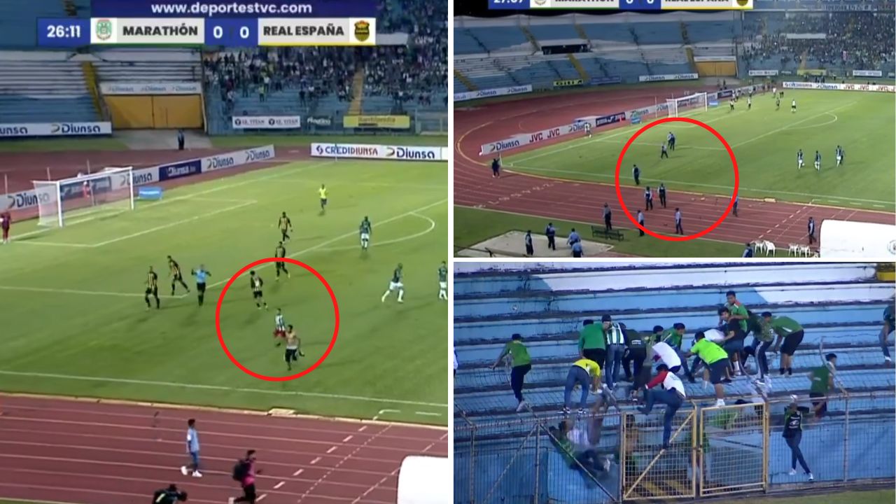 Aficionados de Marathón protagonizan nuevo zafarrancho en el estadio Olímpico
