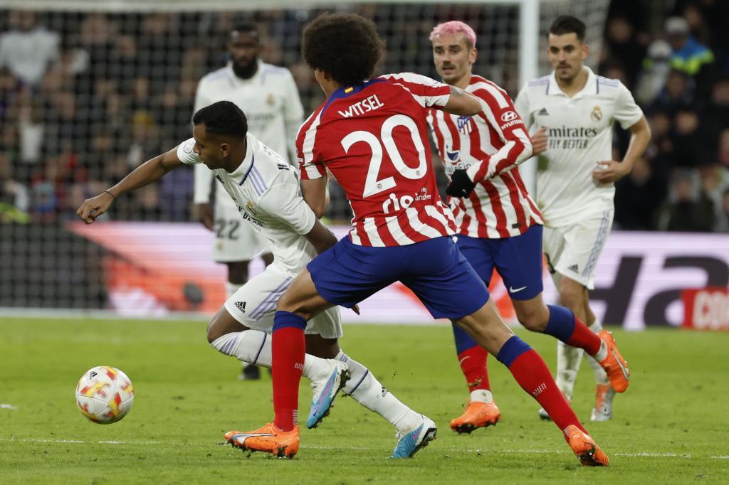 En el último derbi de Madrid disputado, el club Blanco le ganó 3 a 1 a los Colchoneros en los cuartos de final de la Copa del Rey. Foto: Marca