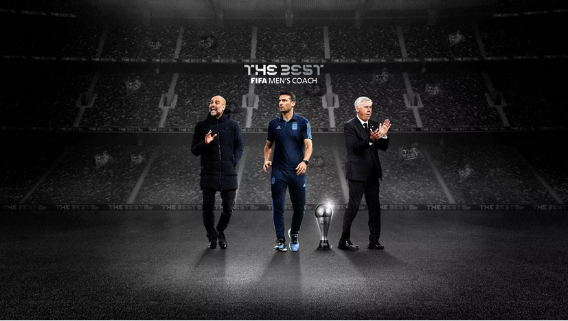 Finalistas al Entrenador de Fútbol Masculino de la FIFA. Foto: FIFA