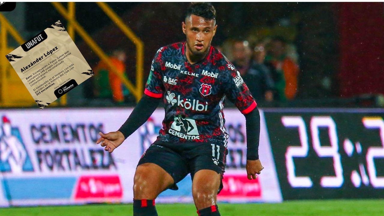 Alex López hace historia con el Alajuela de Costa Rica al lograr insuperable récord