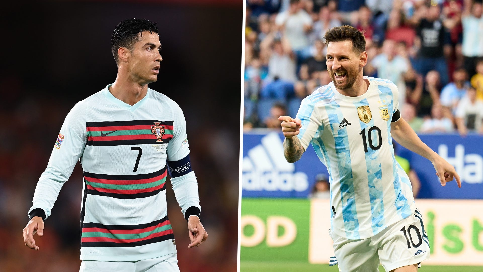 Cristiano Ronaldo y Lionel Messi son de los pocos jugadores que han logrado anotar un repóker de goles. Foto: Goal