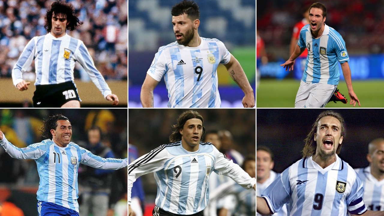 Algunos de los mejores delanteros que ha tenido Argentina. Foto: Internet