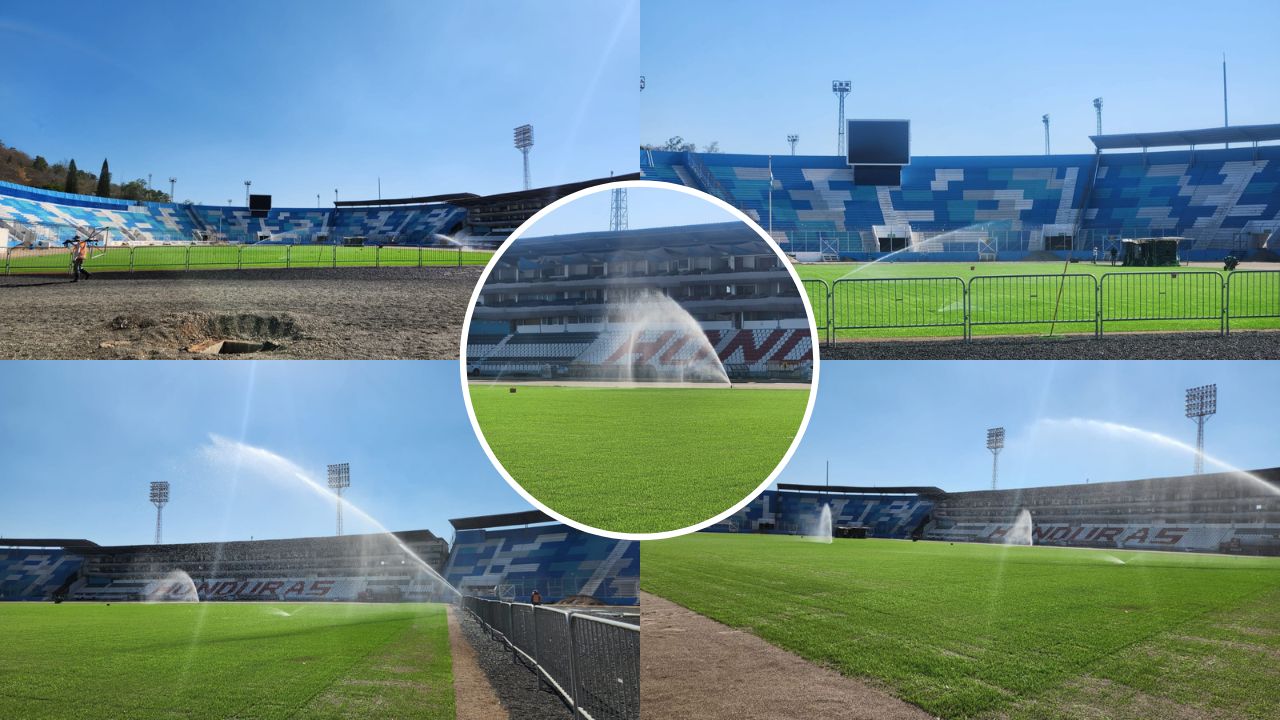 Confirman cuándo podrá ser usada la nueva grama del estadio Nacional Chelato Uclés