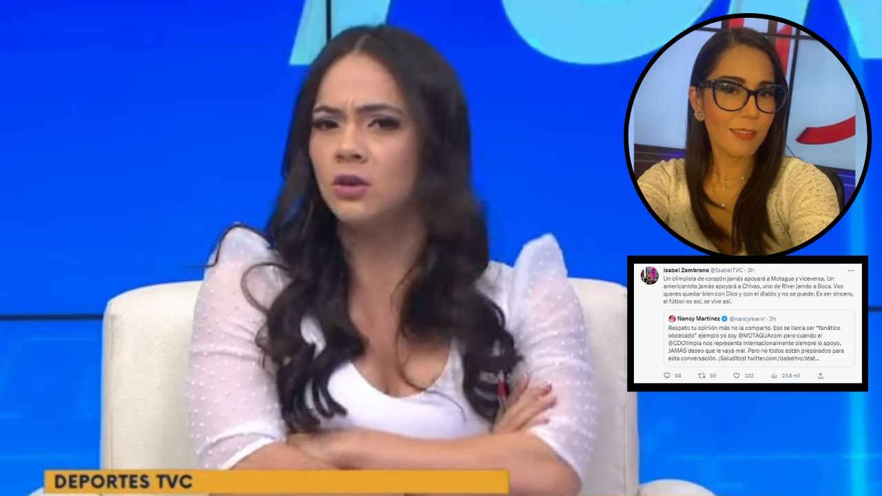 Isabel Zambrano protagoniza discusión con otra periodista por Olimpia y Motagua