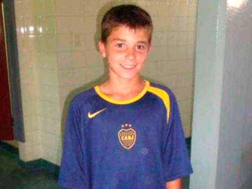 Julián Álvarez de niño, antes de rechazar jugar en Boca Juniors. Foto: TyC Sports