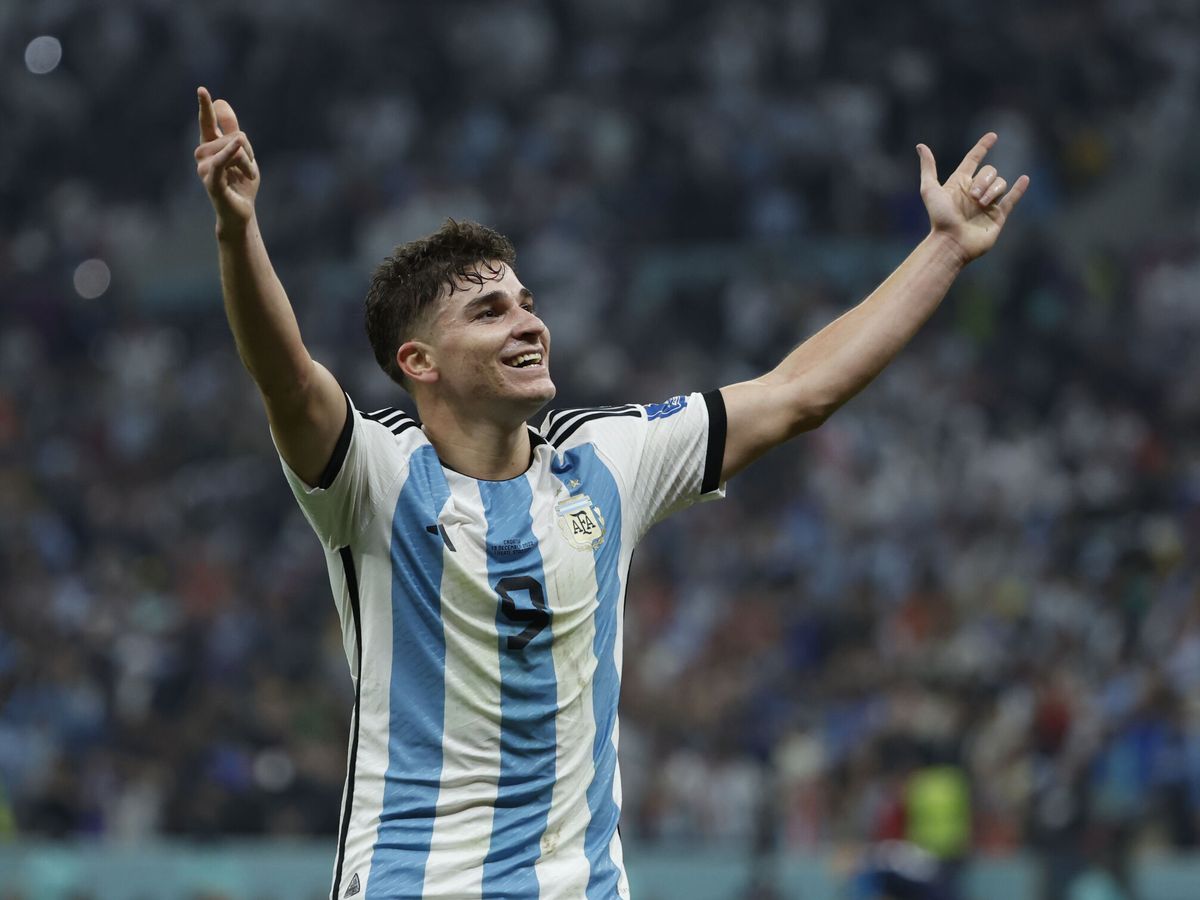 Julián Álvarez fue clave para que Argentina ganara la Copa del Mundo de Qatar, donde anotó cuatro goles. Foto: Internet