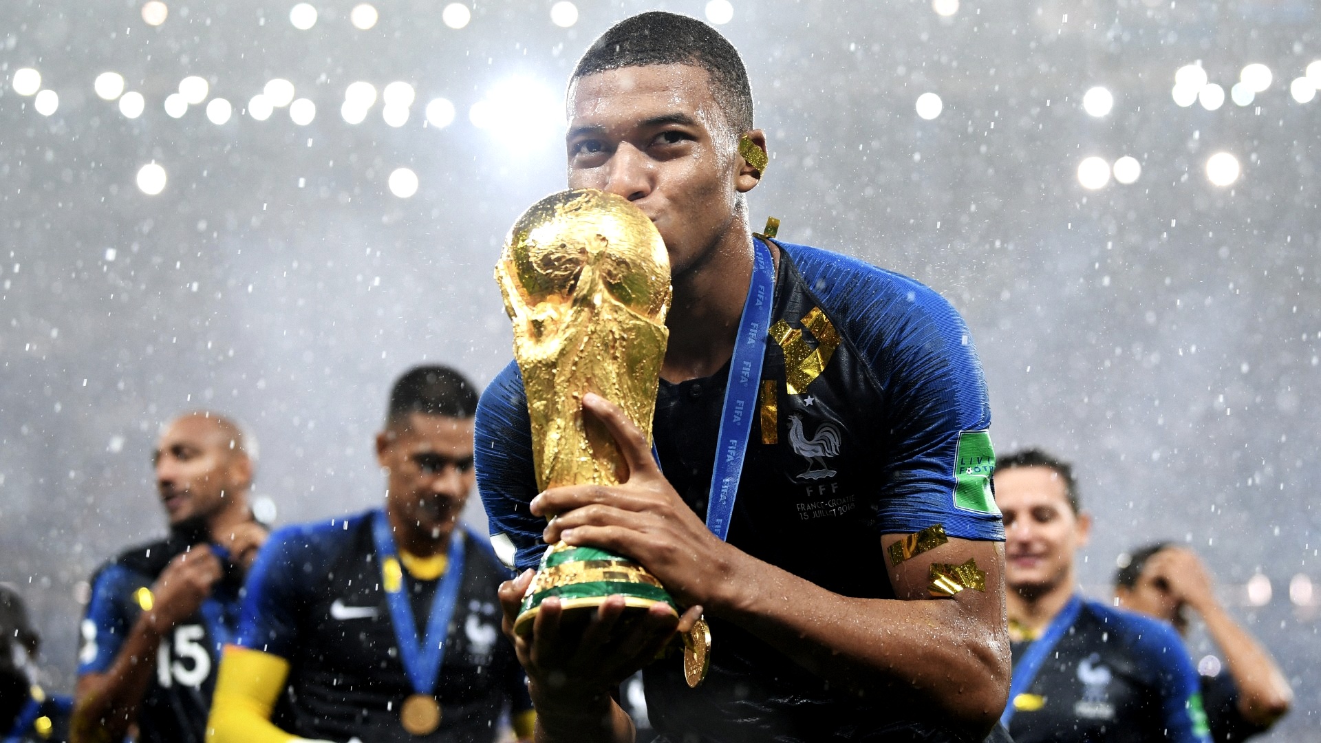 En la Selección de Francia, Mbappé ha disputado dos Copas del Mundo, donde ha ganado una y ha quedado subcampeón de otra. Foto: Getty Images