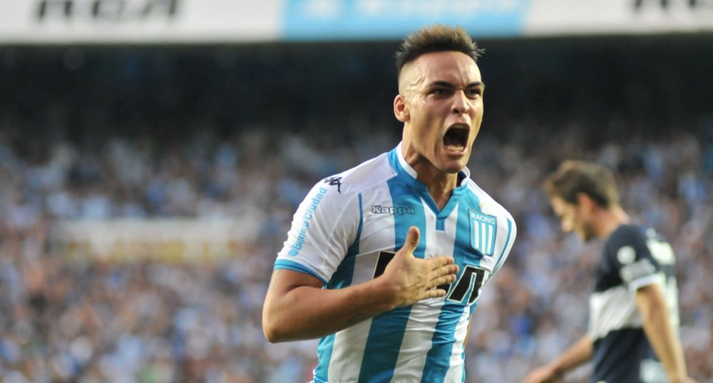 Lautaro Martínez debutó en 2015 en el fútbol profesional con el Racing Club. Foto: BeSoccer