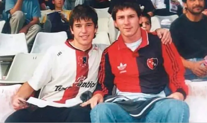 Lionel Messi con la camiseta de Newell's. Foto: TyC Sports