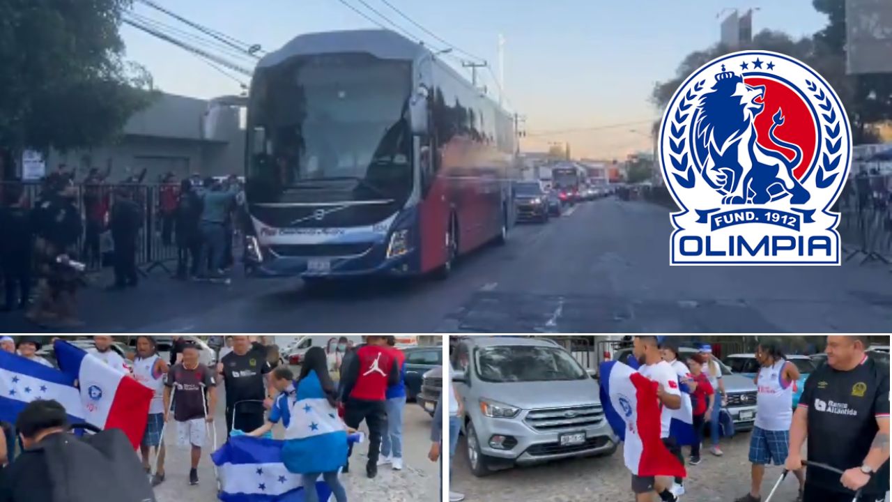Así fue el recibimiento del Olimpia en su llegada al estadio Jalisco