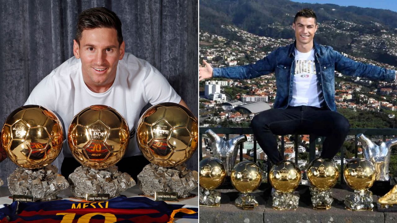 Lionel Messi y Cristiano Ronaldo también están entre los diez futbolistas con más trofeos conseguidos. Foto: Infobae, Debate