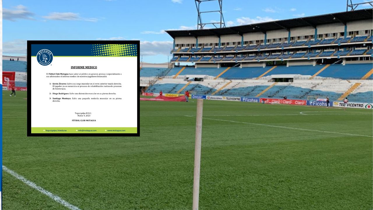Motagua confirma tres jugadores lesionados antes del inicio de la jornada 11