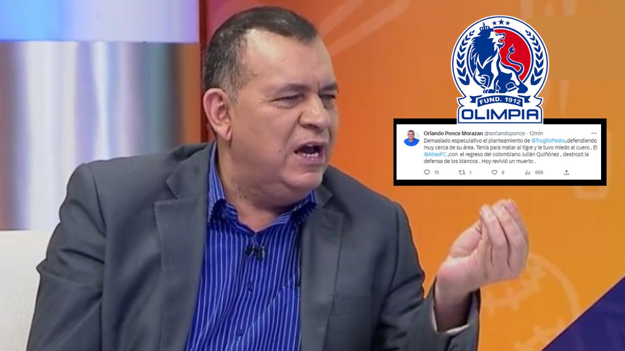 Ponce Morazán no perdona al Olimpia por caer ante el Atlas y menciona razones de la derrota
