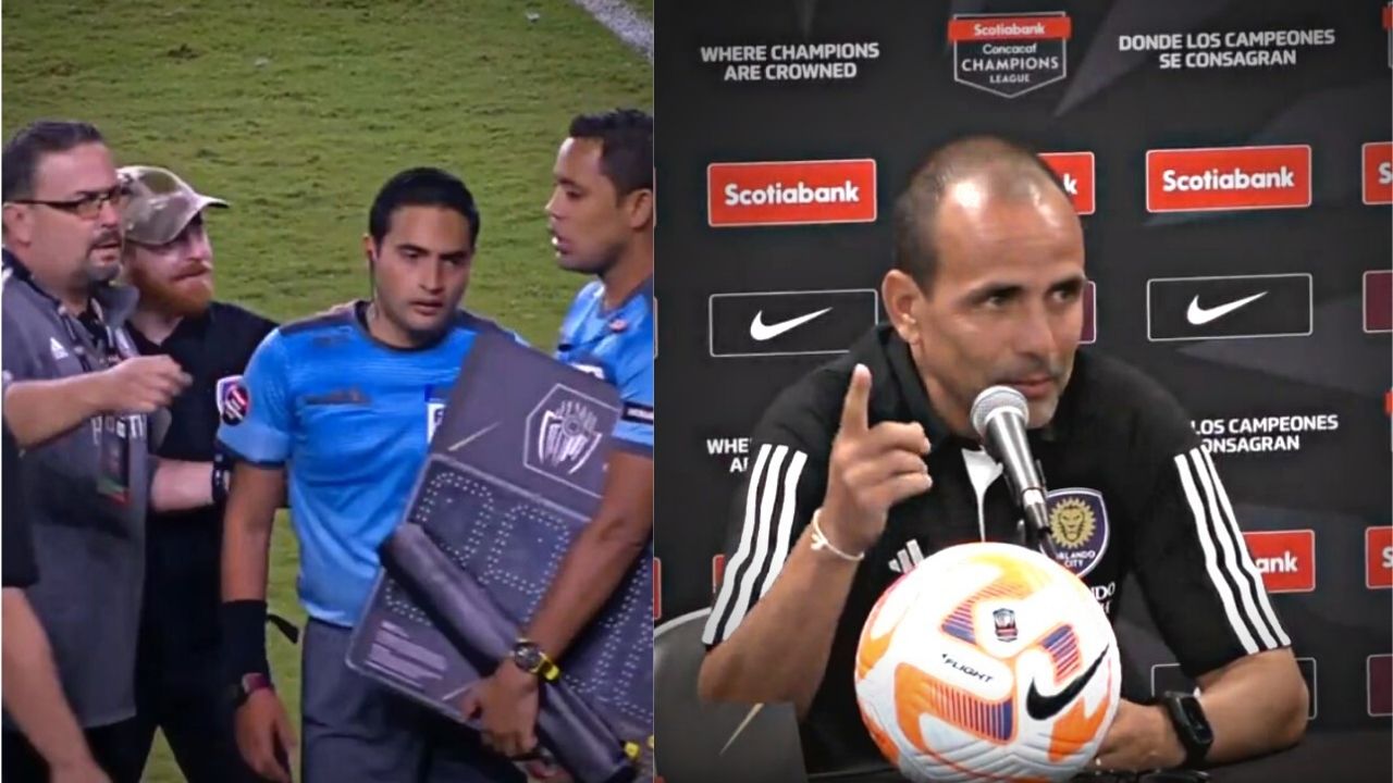 Entrenador de Orlando City carga contra arbitraje de Said Martínez a quien quiso agredir