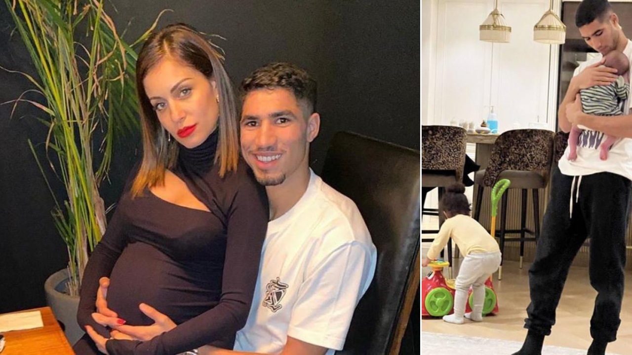 Achraf Hakimi hijos, ¿quiénes son, cuántos años tienen y quién es la pareja del marroquí?