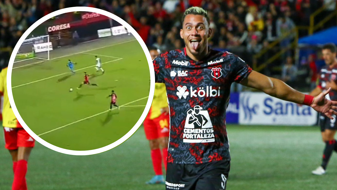Ángel Tejeda protagoniza tremendo fallo sin portero en la goleada de Alajuelense