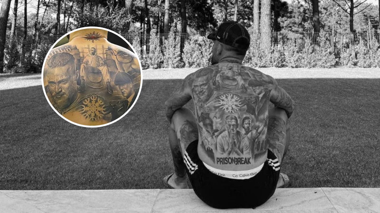 El tatuaje de Otamendi en la espalda, ¿a quién le hace homenaje el jugador argentino?