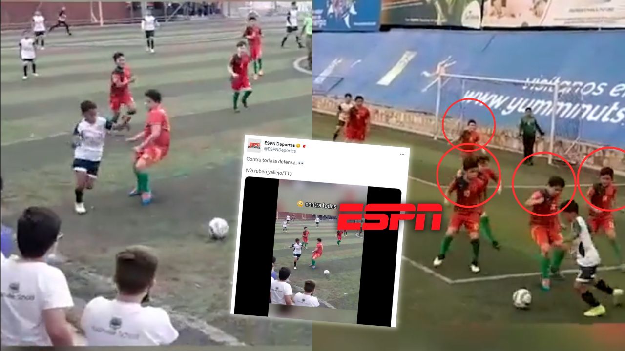 Golazo de niño hondureño provoca asombro en las redes sociales de ESPN