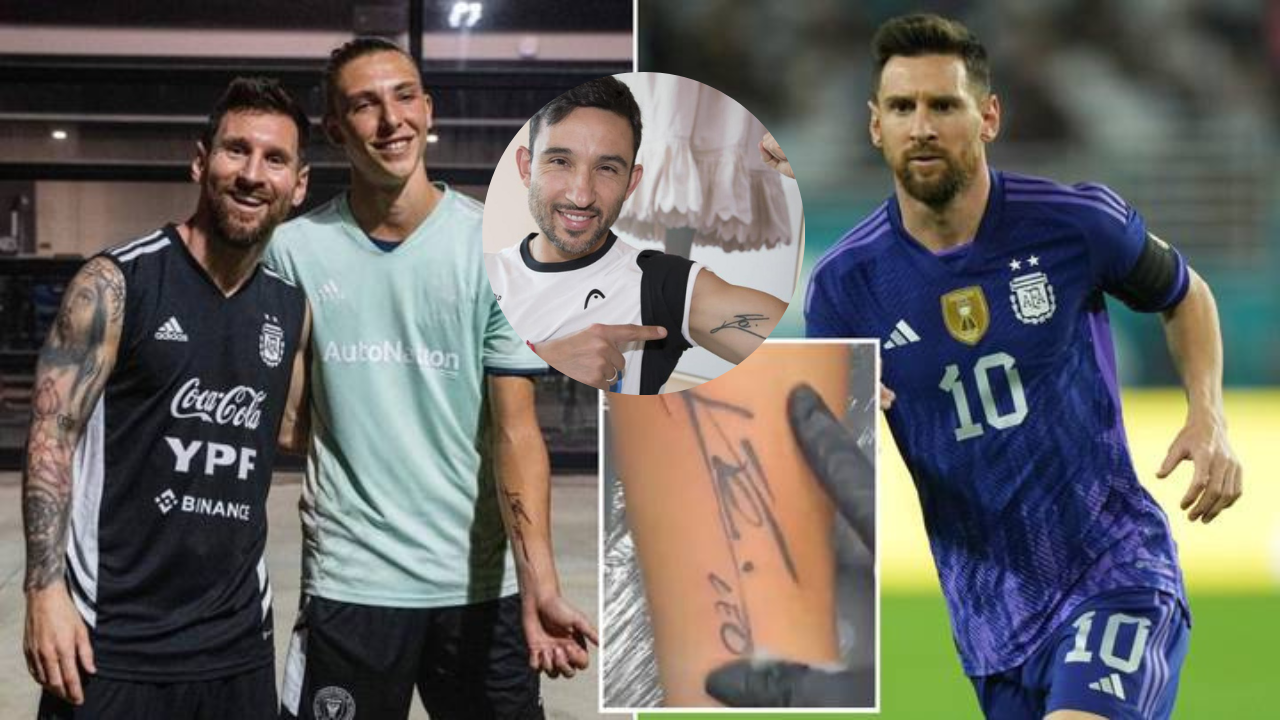 Firma de Messi, así lucen algunos  tatuajes con el autógrafo del futbolista