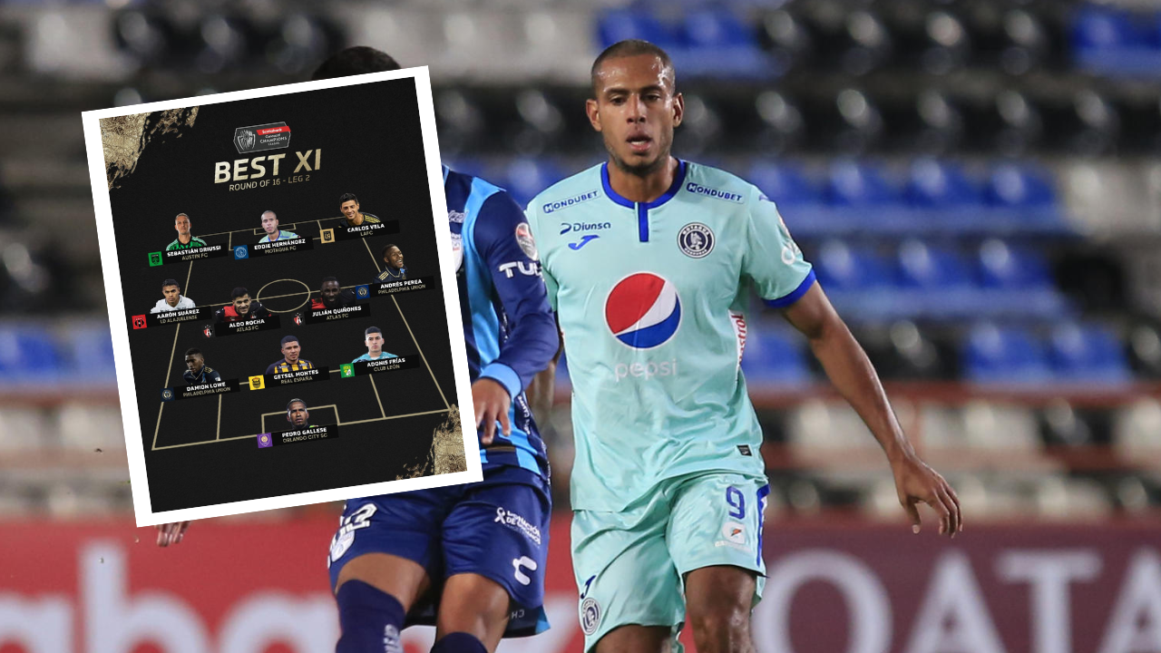Dos hondureños figuran en el 11 ideal de la Liga de Campeones de Concacaf
