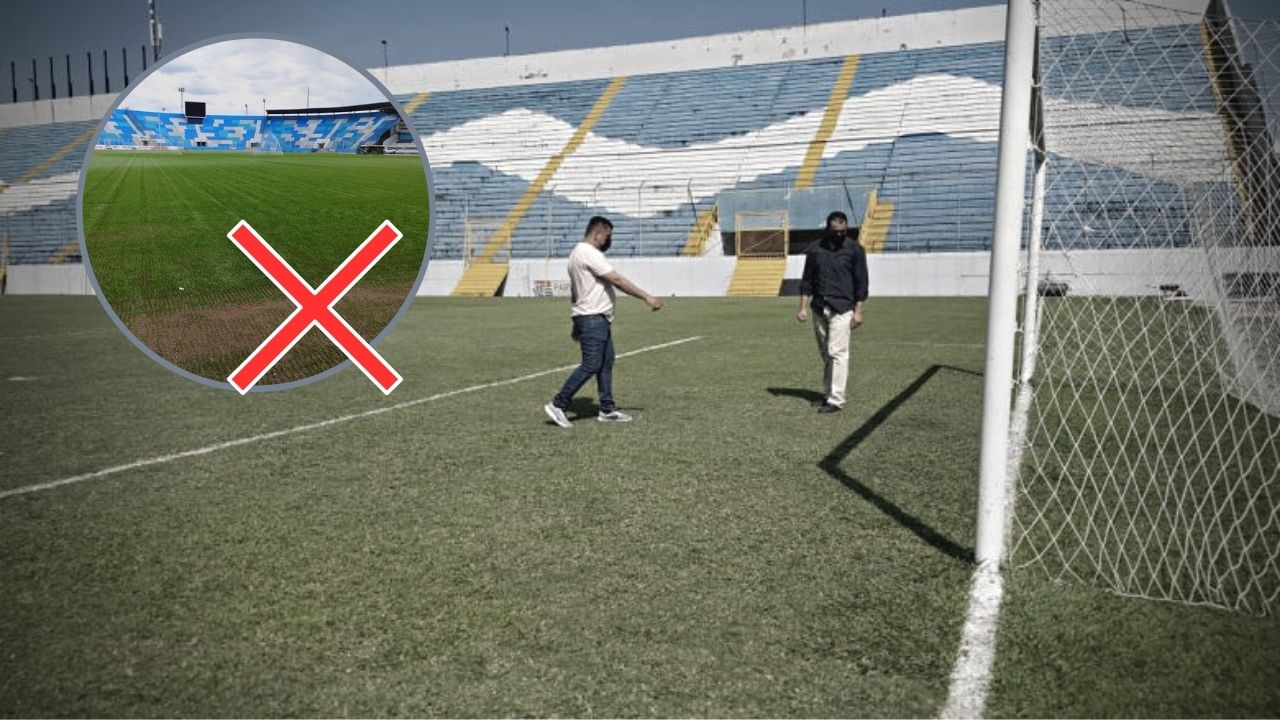Revelan porqué se paró el cambio a grama híbrida en el estadio Morazán