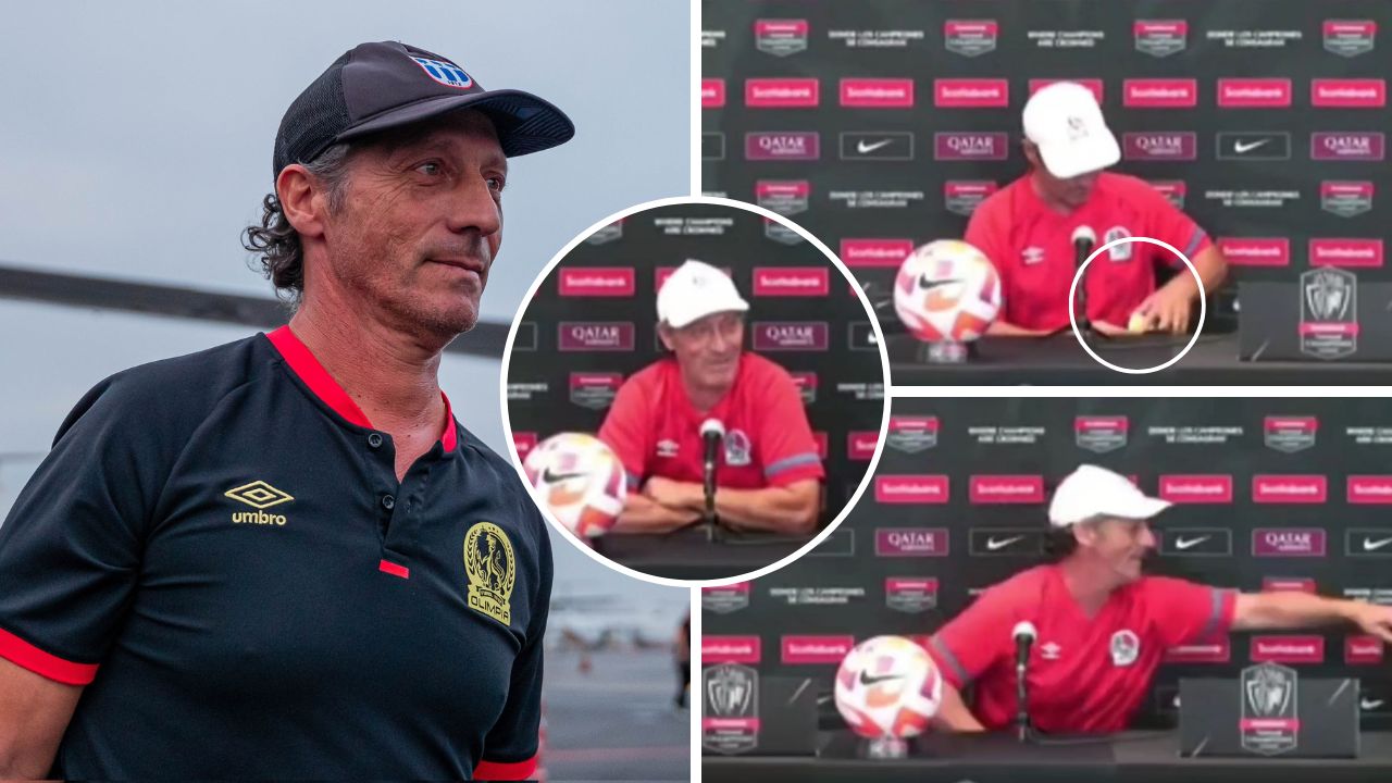 El jocoso momento que vivió Pedro Troglio en plena conferencia del Atlas-Olimpia