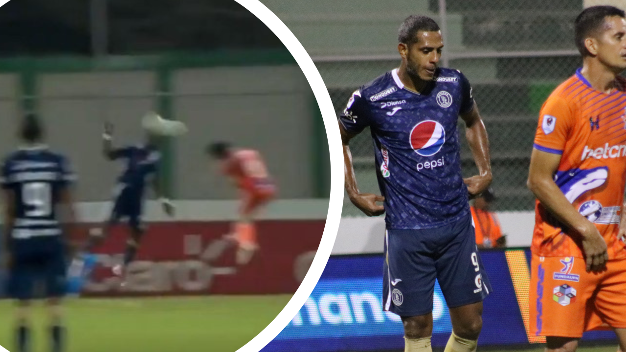 Así fue el inexistente penal que marcaron en contra a Motagua ante los Lobos de la UPNFM