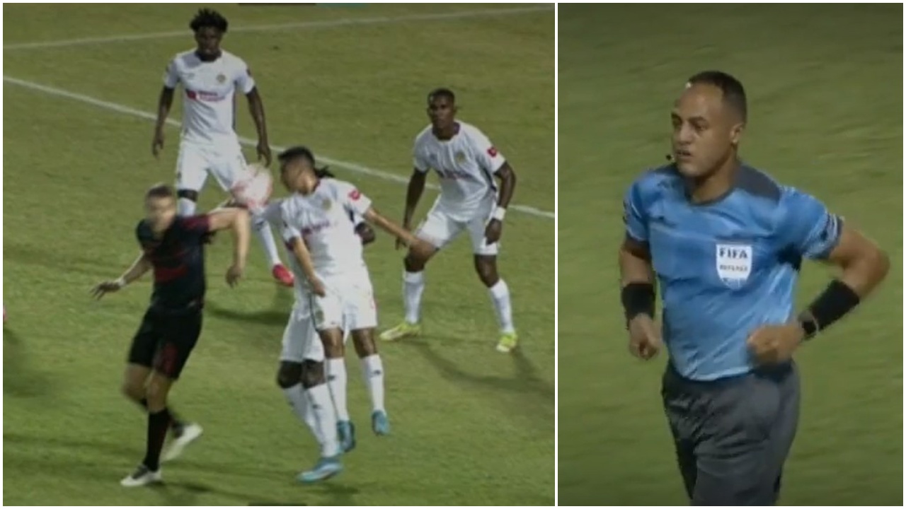 El tremendo error de José García que el VAR determinó como penal en contra de Olimpia