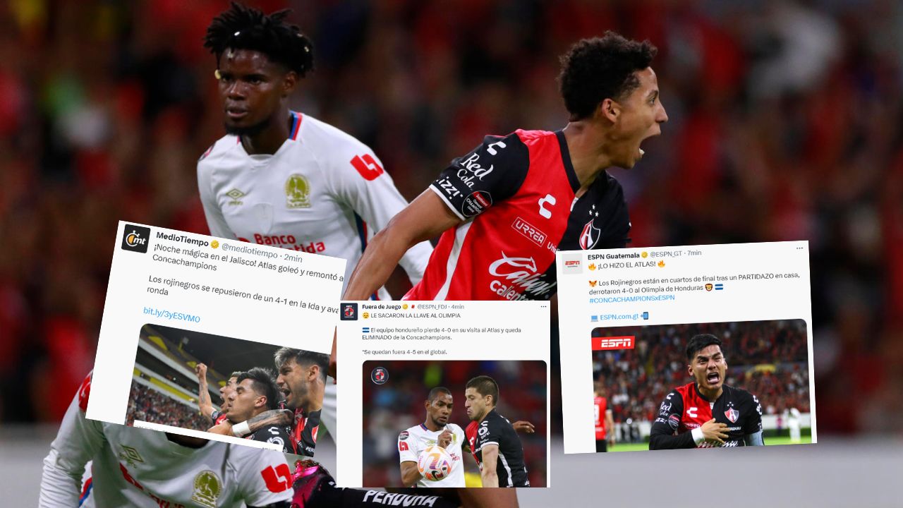 Prensa mexicana reacciona a la remontada de Atlas sobre Olimpia en la Concachampions